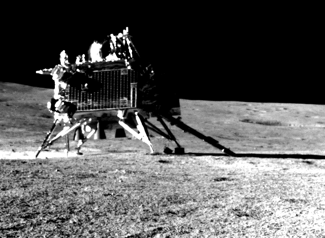 Chandrayaan-3 Vikram lander on the lunar surface