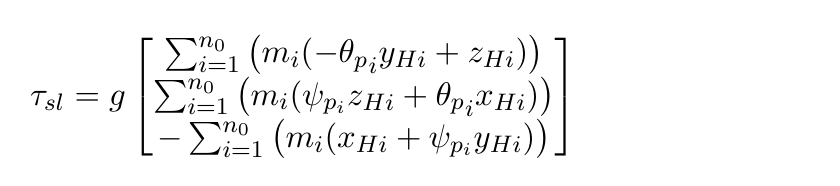 Three-axis disturbance torque generated by multiple propellant slosh modes